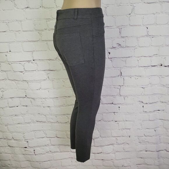 PINK TARTAN Grey Stretch Slim Fit Ankle Pants 6 - Picture 3 of 8